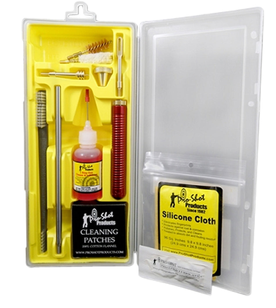 Pro-Shot P45KIT .45 Caliber Pistol Classic Box Kit in Yellow Plastic Case