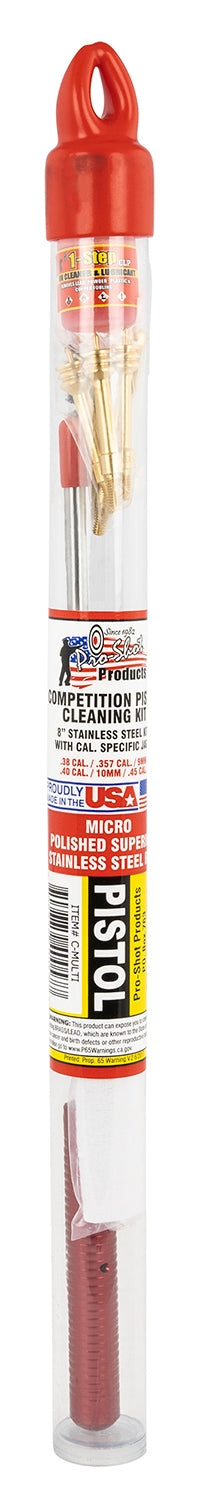 Pro-Shot CMULTI .38/.45 Cal Pistol Multi-Caliber Competition Tube Kit Reusable Hang Cap Case