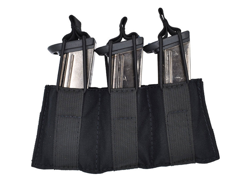 TacShield Triple Speed Load Pistol Pouch MOLLE Black