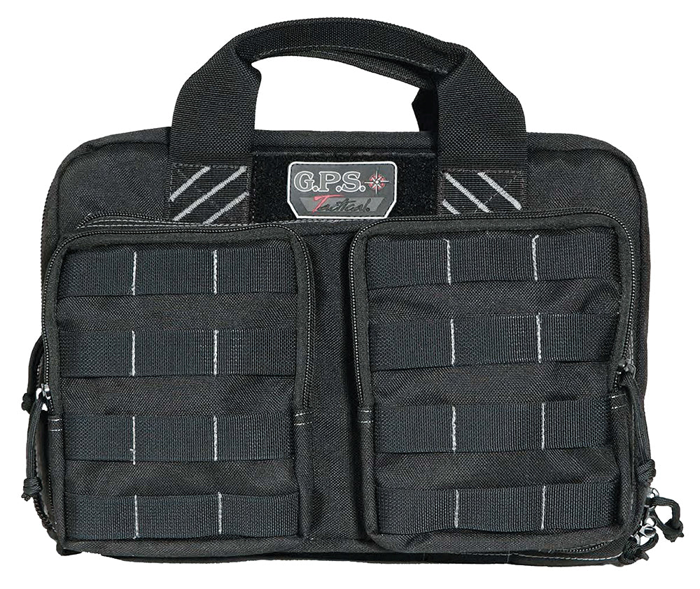 GPS Bags T1311PCB Tactical Quad +2 Black Polyester Holds Up To 6 Handguns with 8 Mag Pockets