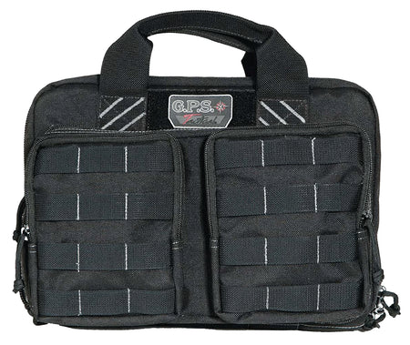 GPS Bags T1311PCB Tactical Quad +2 Black Polyester Holds Up To 6 Handguns with 8 Mag Pockets