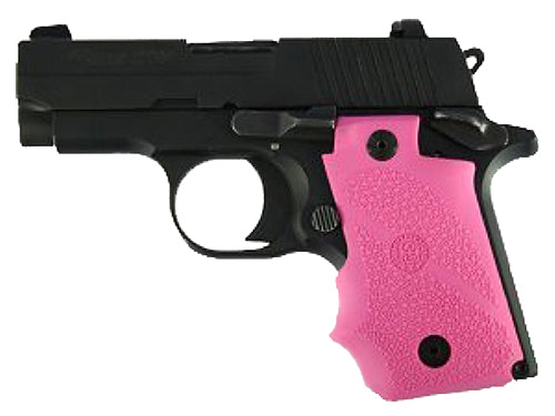 Hogue 38007 Sig P238 Rubber Grip Pink with Finger Grooves
