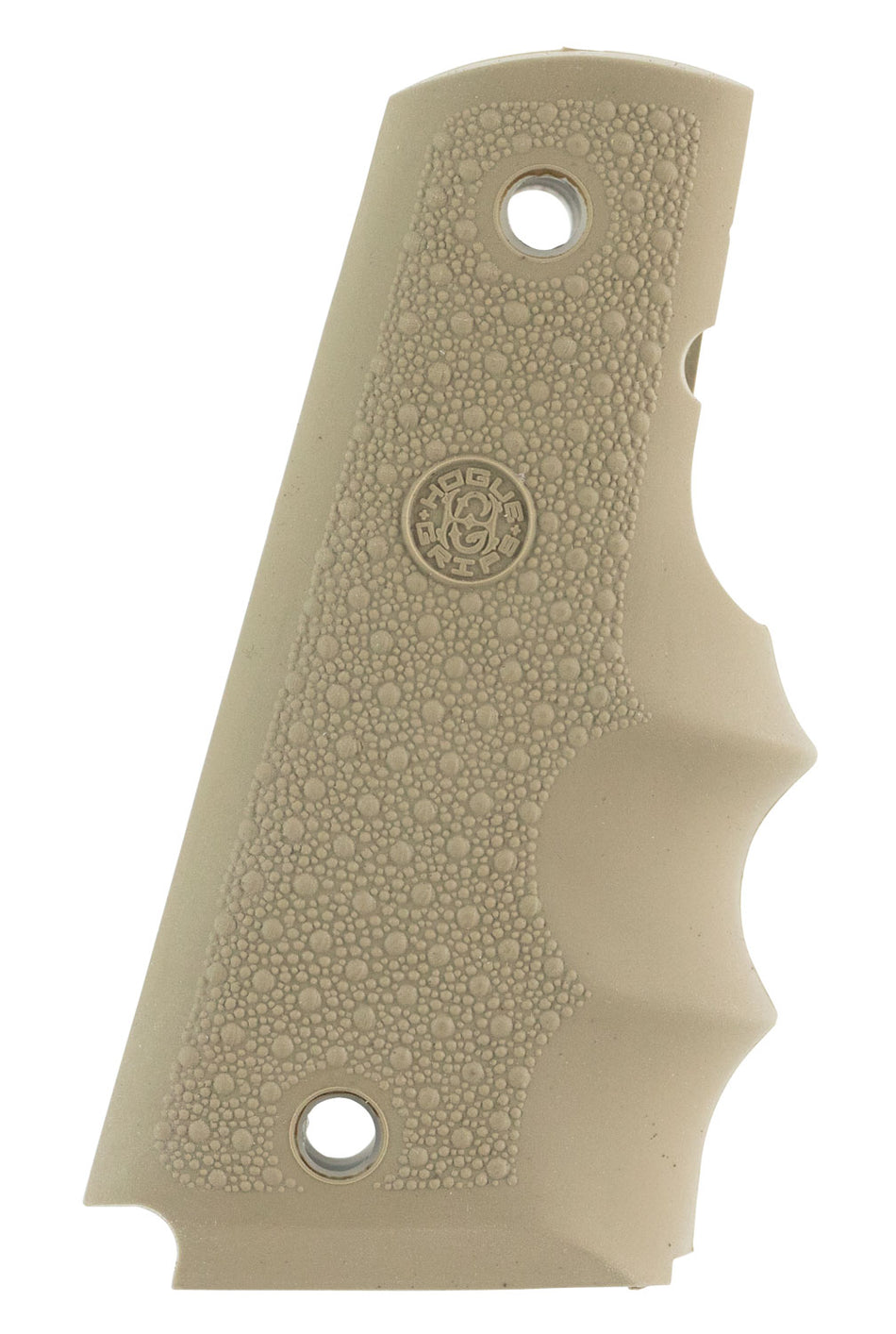 Hogue 45003 1911 Government OverMolded Cobblestone Desert Tan Grip with Finger Grooves
