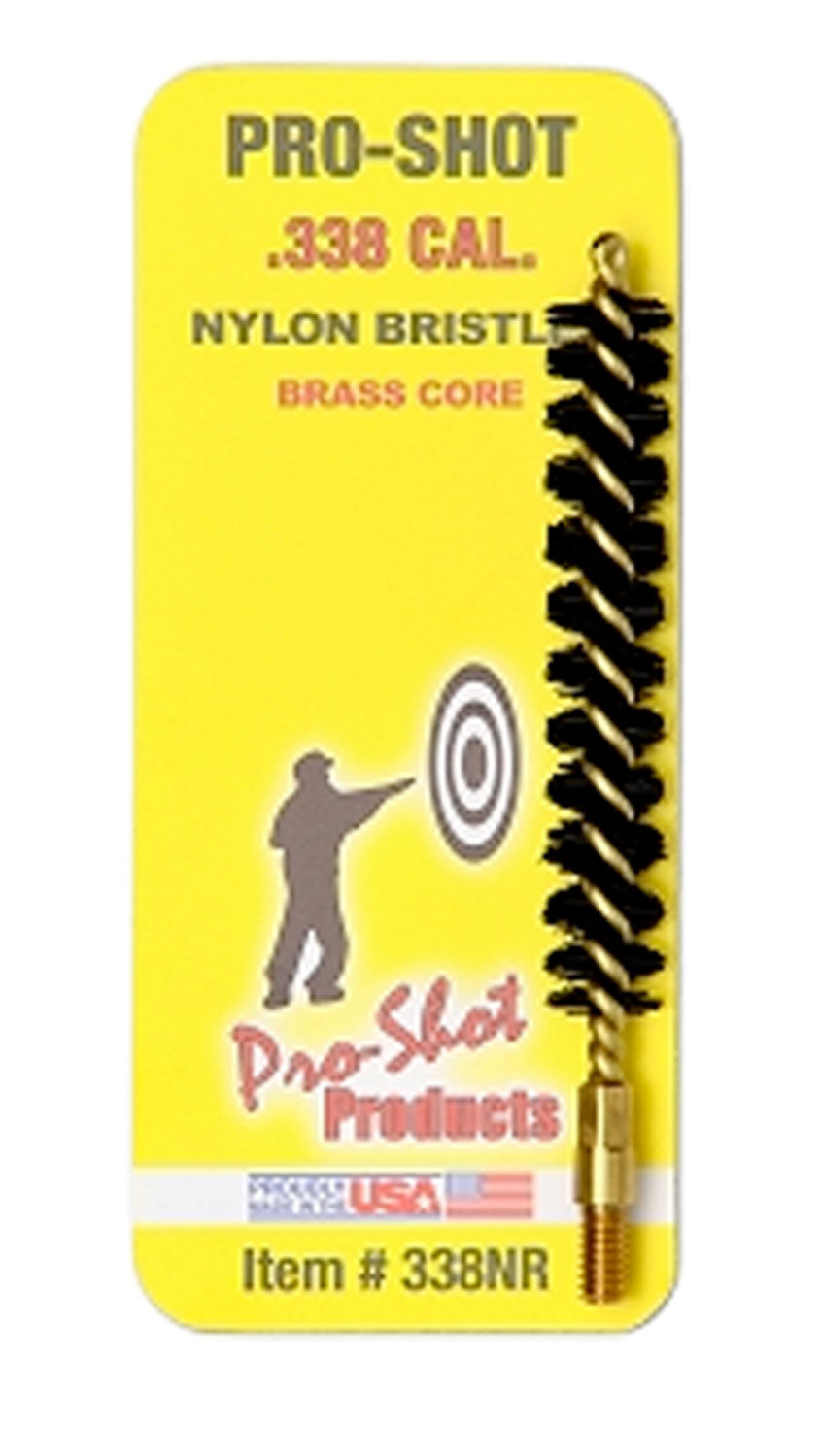 Pro-Shot .338 Caliber Rifle Nylon Bristle Bore Brush #8-32 Thread