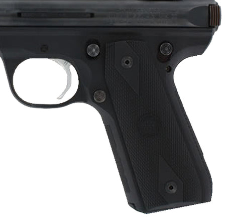 Hogue 82090 Ruger Mark III 22/45 Diamond Checkering Rubber Grip Panels Black