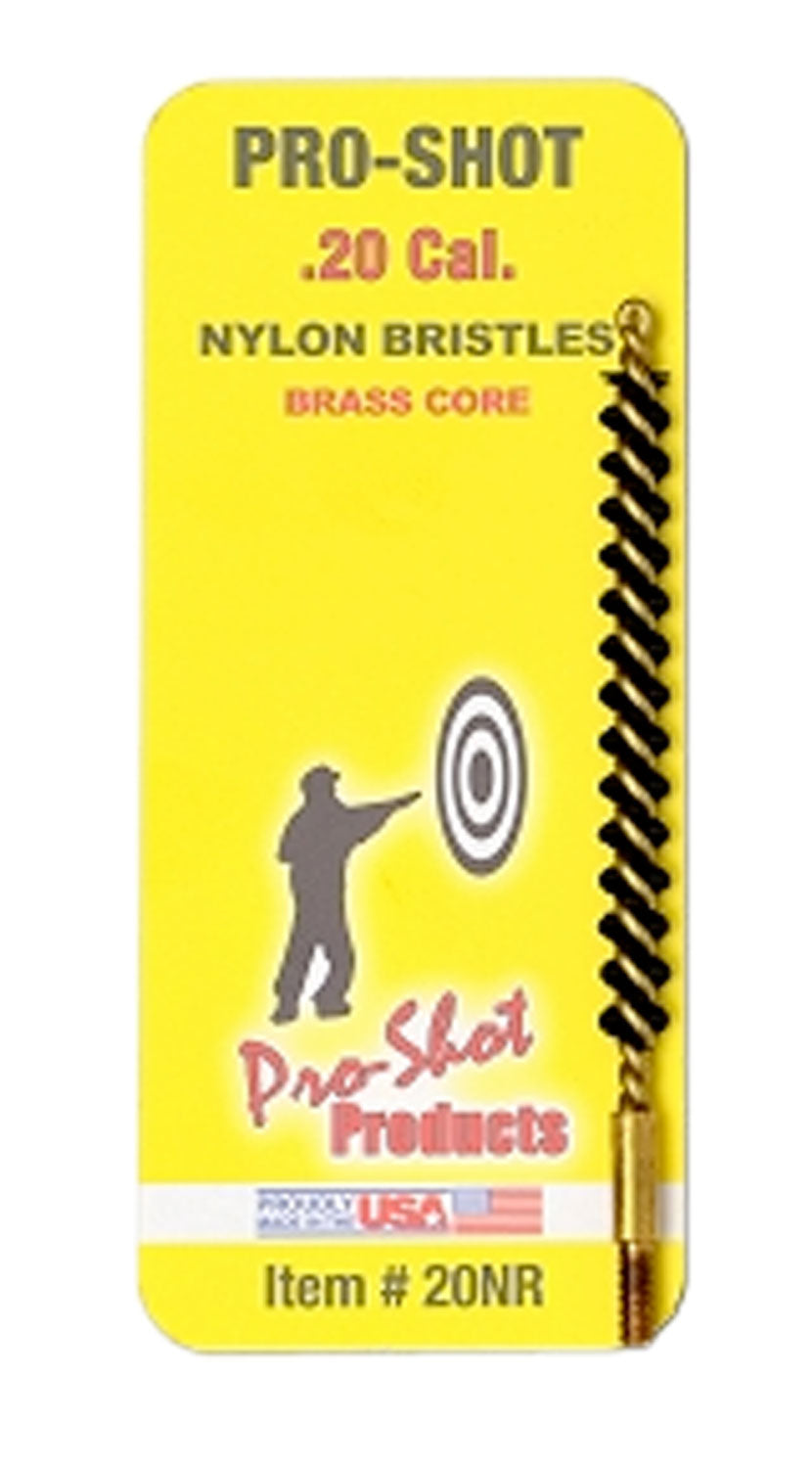 Pro-Shot .20 Caliber Rifle Nylon Bristle Bore Brush #5-40 Thread