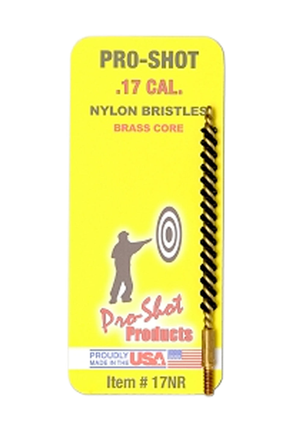 Pro-Shot .17/.177 Caliber Rifle Nylon Bristle Bore Brush #5-40 Thread