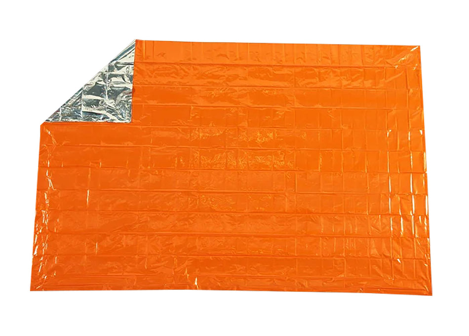 SOL Emergency Blanket Orange High-Visibility Metalized Polyethylene Reflects 90% Body Heat