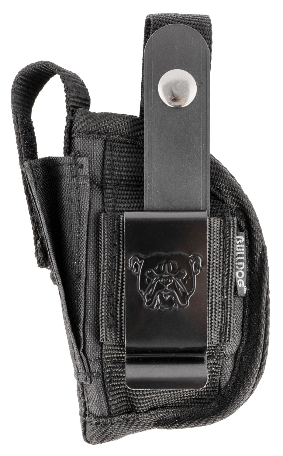 Bulldog FSN19SC Ambidextrous OWB Holster Black Nylon Belt Loop/Clip for S&W Bodyguard Mini Semi-Autos