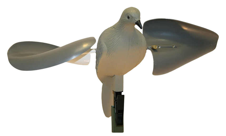 Mojo HW7201 Wind Dove Decoy with Support Pole, Gray Plastic