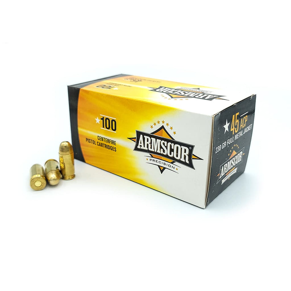 Armscor .45 ACP/Auto 50443 Precision Value Pack Full Metal Jacket FMJ 230 Grain