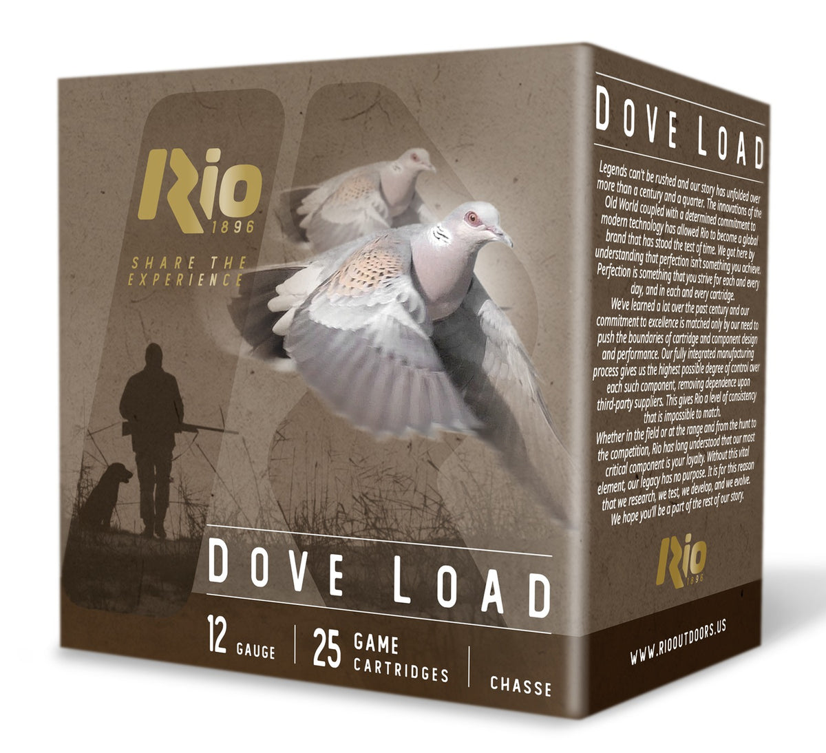 Rio Ammunition High Velocity Dove Loads 12Gauge 2.75" 1 1/8oz 8Shot 1275 FPS