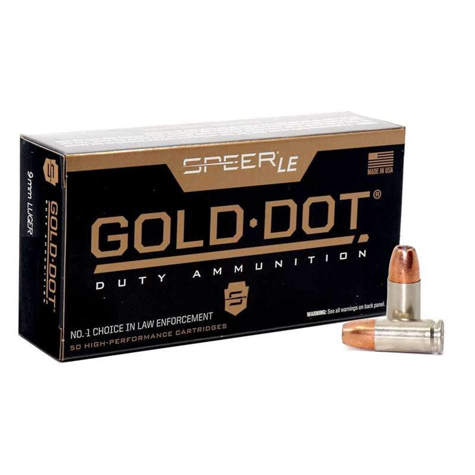 CCI Gold Dot 9mm Luger 147 Grain Jackted Hollow Point(JHP)