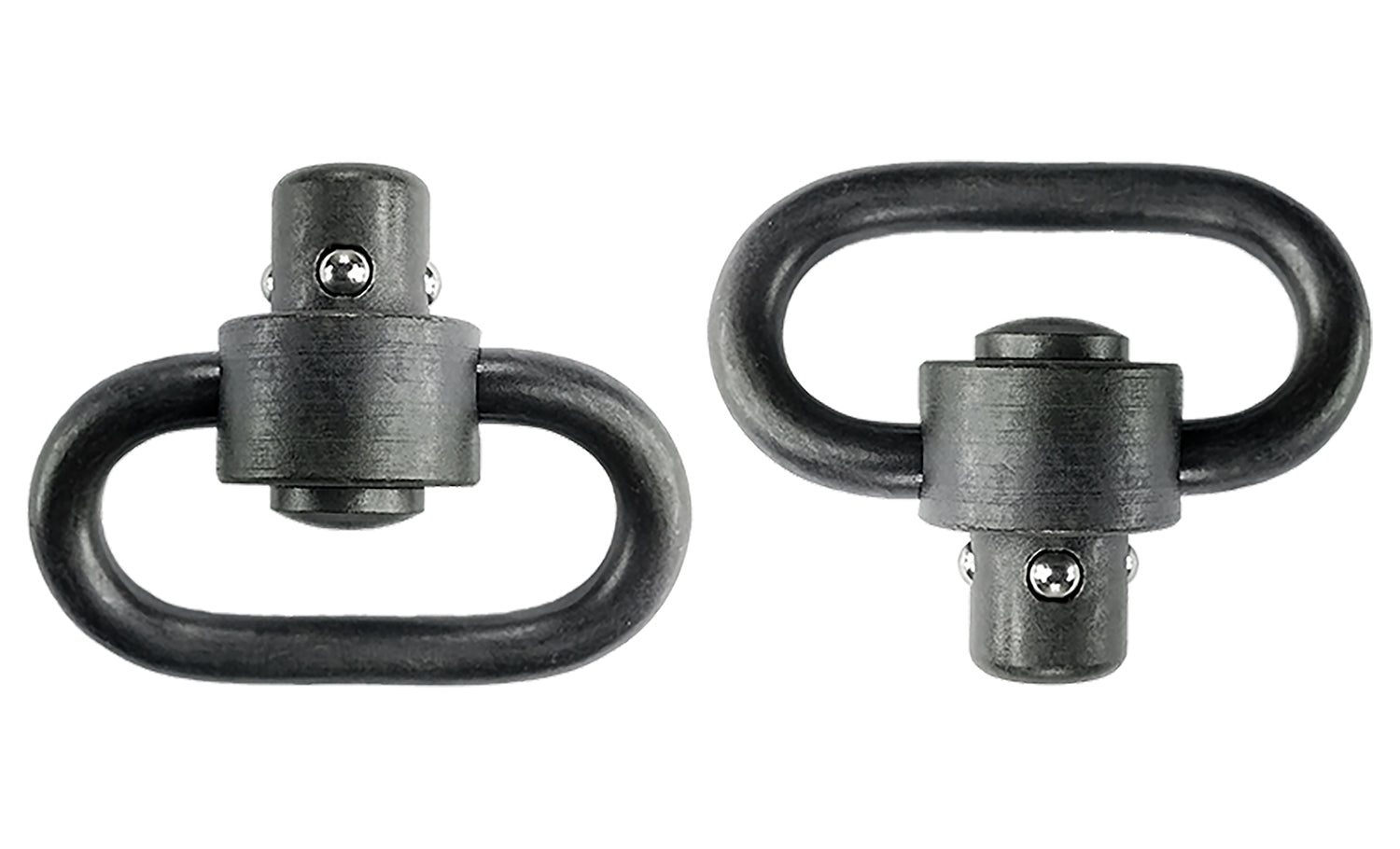 GrovTec US GTSW288 1.25" Black Manganese Phosphate Heavy Duty Push Button Swivel