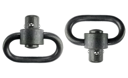 GrovTec US GTSW288 1.25" Black Manganese Phosphate Heavy Duty Push Button Swivel