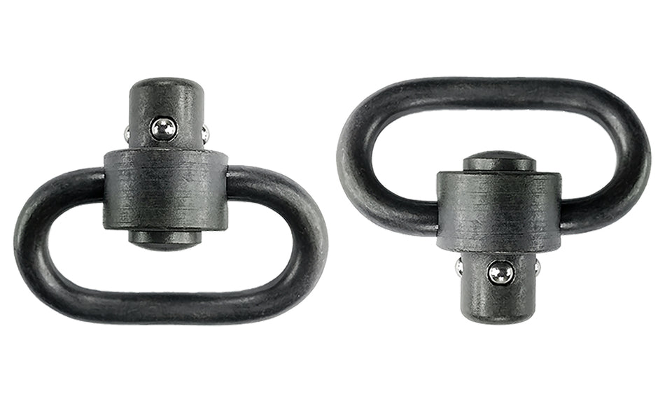 GrovTec US GTSW288 1.25" Black Manganese Phosphate Heavy Duty Push Button Swivel