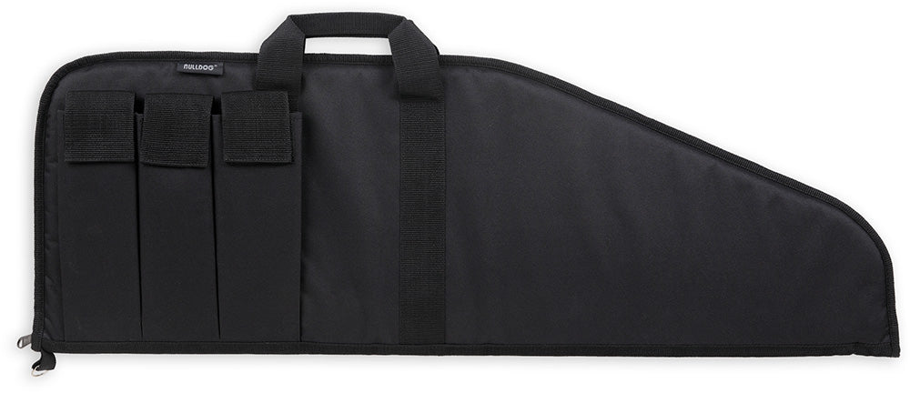 Bulldog BD49943 Pit Bull 43" Black Water-Resistant Floating Nylon Rifle Case with Magazine Pouches and Soft Padding