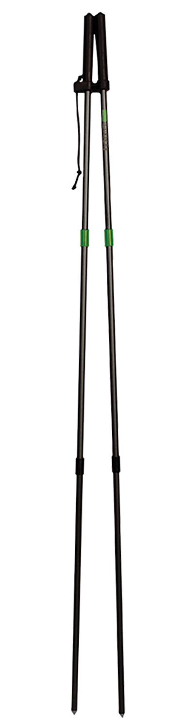 Primos Steady-Stix Cross-Stick Shooting Rest, Black Metal, 15"-40"