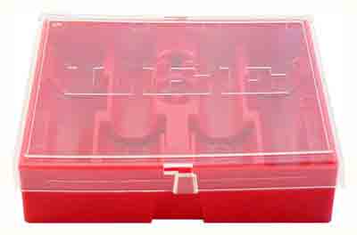 Lee 4-Die Set Flat Style Red Plastic Storage Box