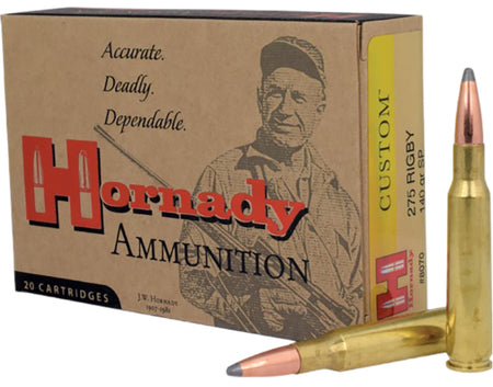 Hornady .275 Rigby 8070 Custom InterLock Spire Point 140 Grain