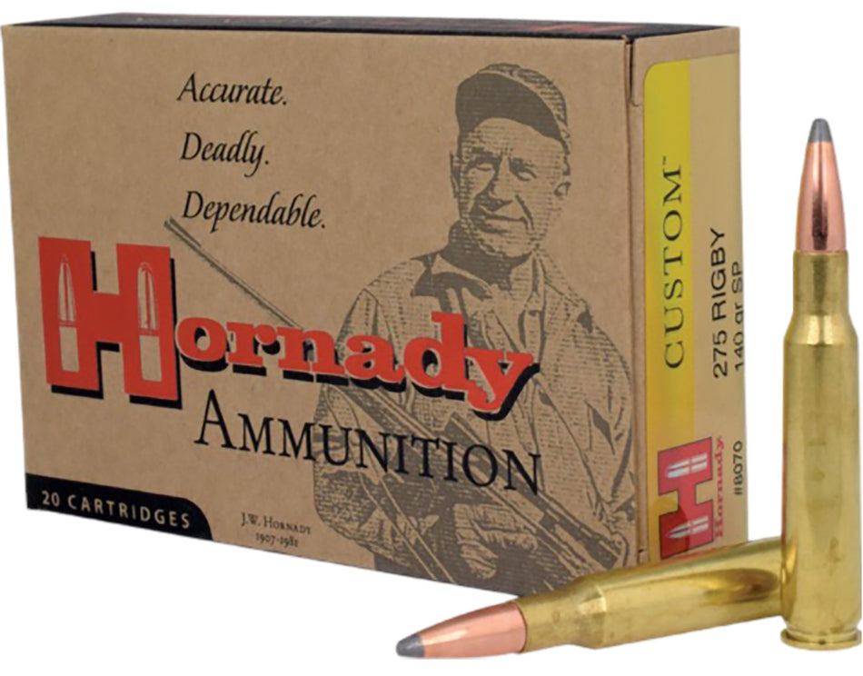 Hornady .275 Rigby 8070 Custom InterLock Spire Point 140 Grain