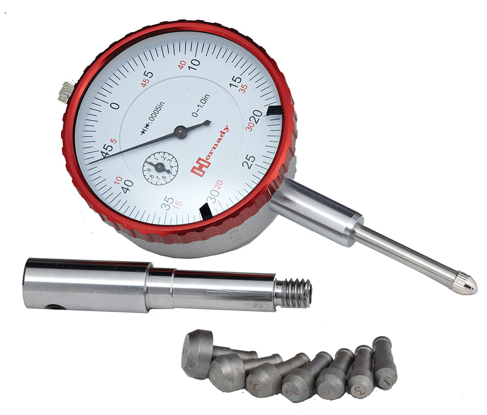 Hornady Case Neck Wall Thickness Gauge with Multi-Caliber Pilots