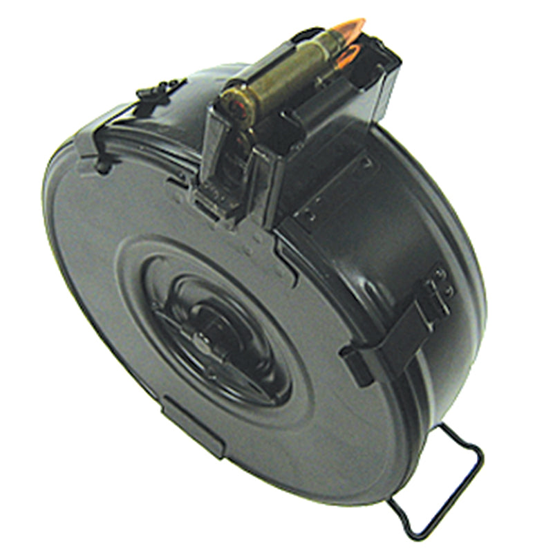 Century 75rd AK-47 Drum Mag 7.62x39 Romanian Steel Black