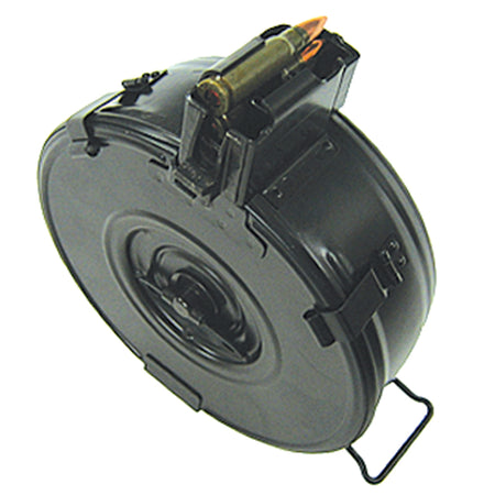 Century 75rd AK-47 Drum Mag 7.62x39 Romanian Steel Black