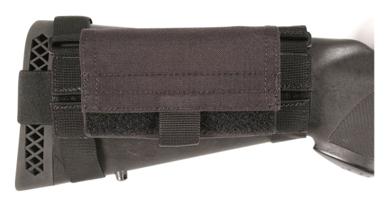 Blackhawk Shotgun Buttstock Shell Pouch Black Ripstop Nylon 5-Round Ambidextrous