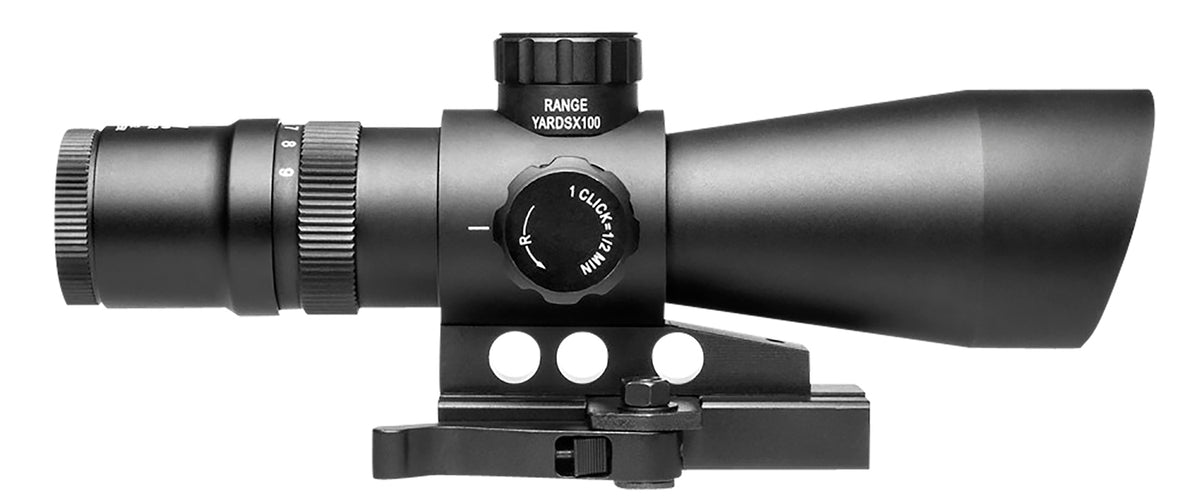 NcStar Mark III Tactical Gen 2 3-9x42mm Blue/Green Illuminated Mil-Dot Reticle Riflescope Black Anodized