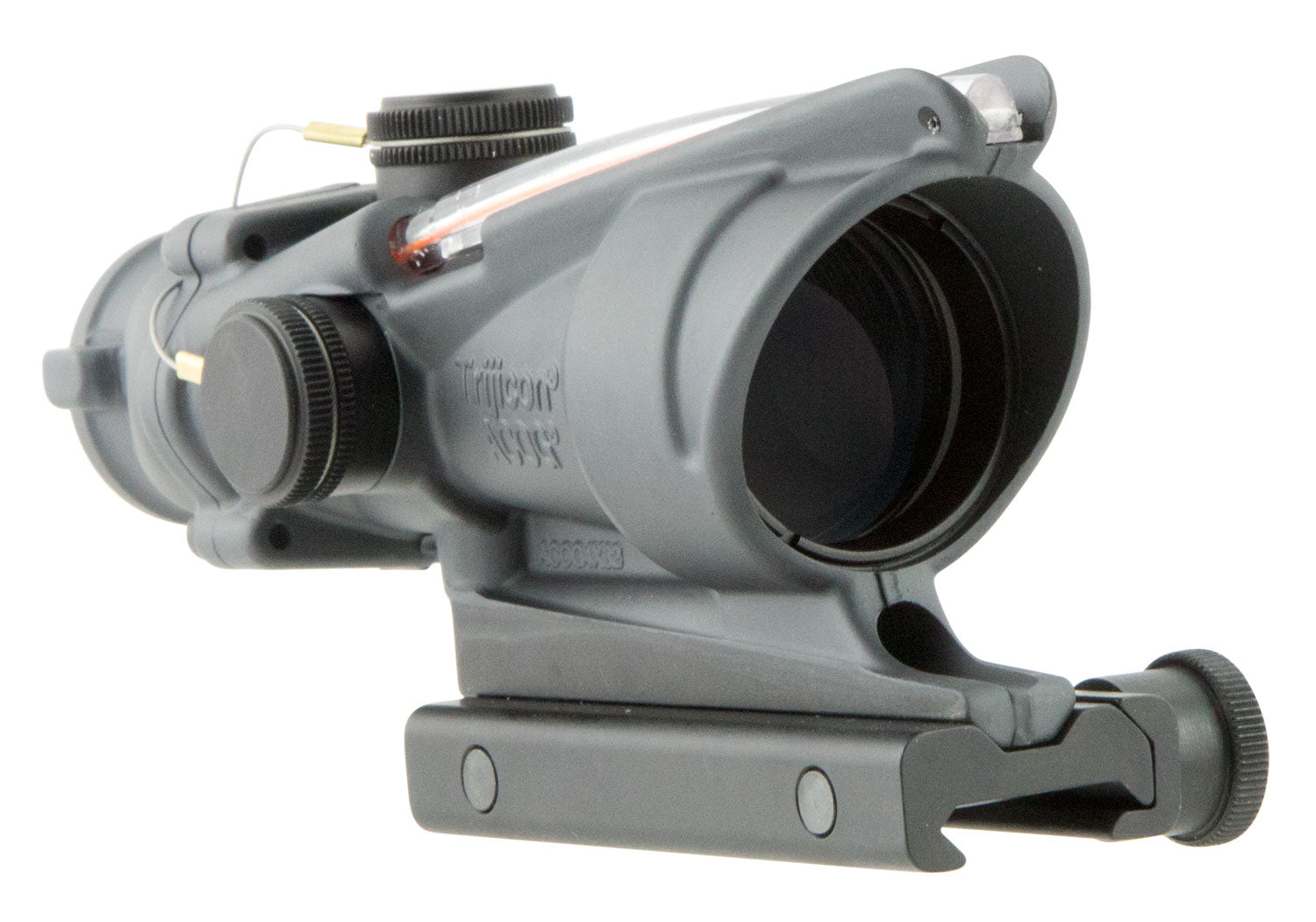 Trijicon 100308 ACOG 4x32mm Compact Riflescope Sniper Gray Illuminated Red Chevron .223/5.56 BDC Reticle