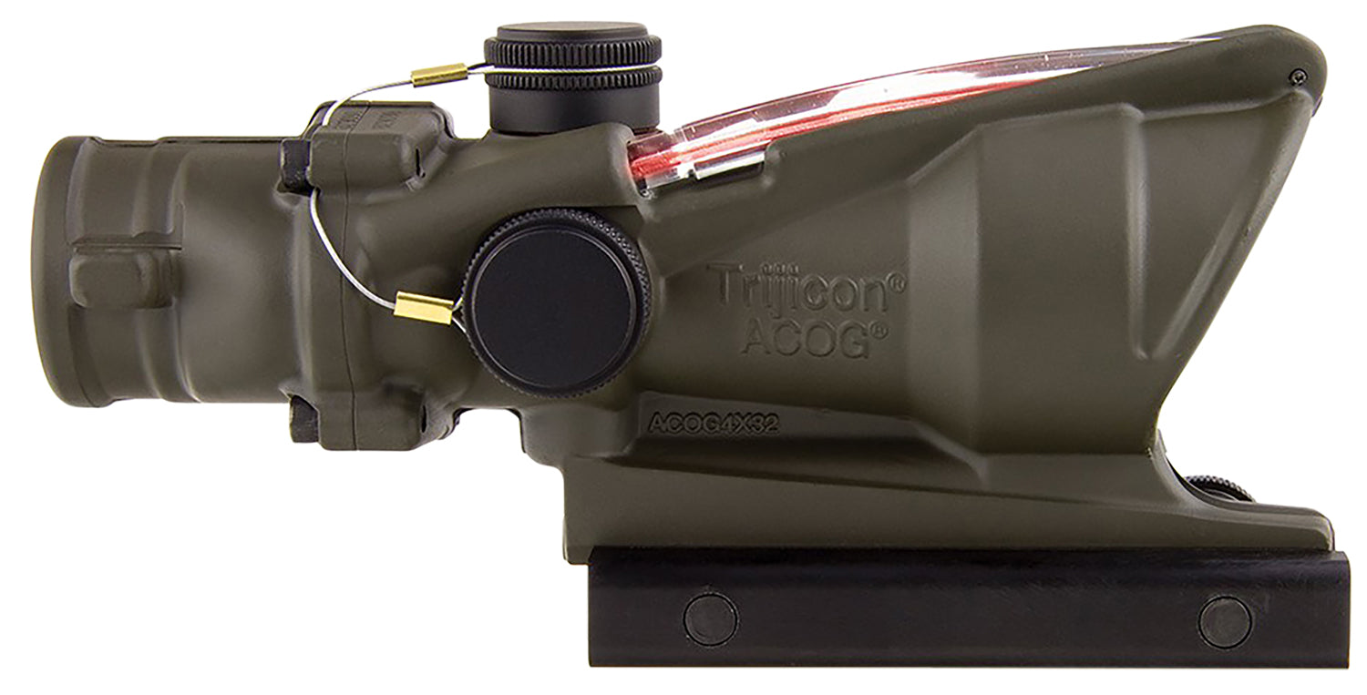 Trijicon 100309 ACOG 4x32mm Compact Riflescope OD Green Illuminated Red Chevron .223/5.56 BDC Reticle