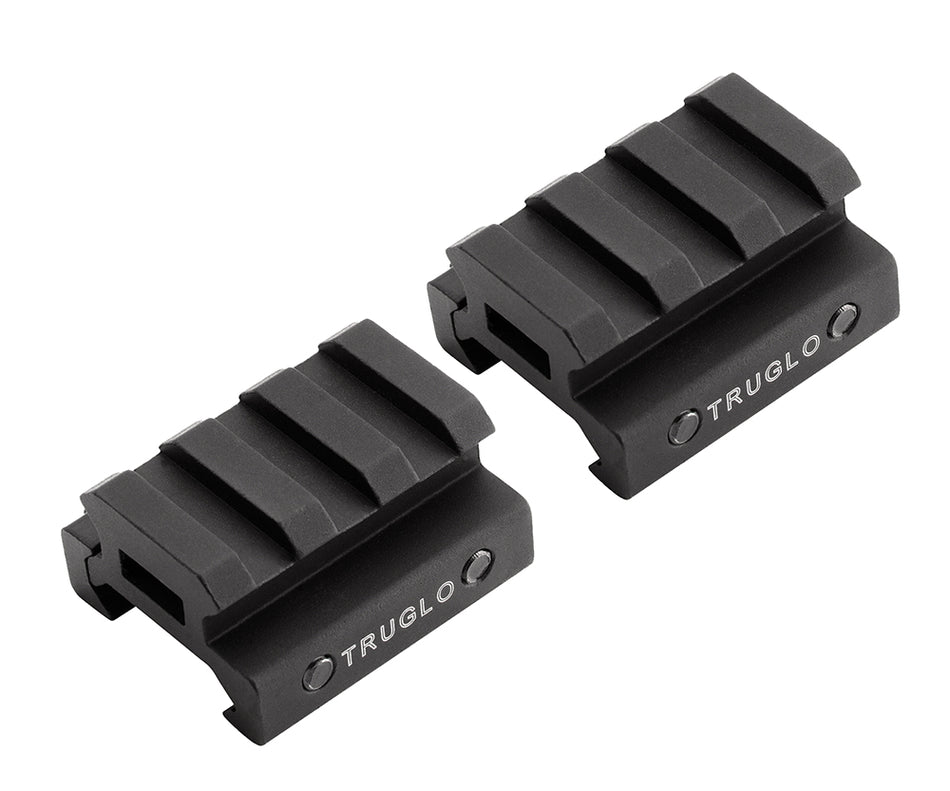 TruGlo TG8972B Matte Black Anodized Picatinny Riser Mount