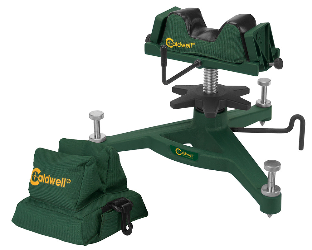 Caldwell 383640 Rock Front Rest and Filled Rear Canvas Bag Combo Green