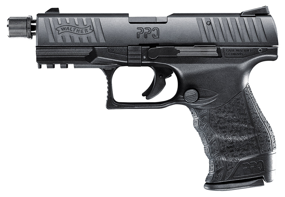 Walther PPQ M2 SD Tactical .22 LR 4" Threaded Barrel, Black, 12+1