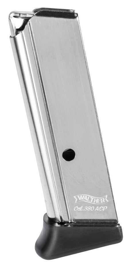 Walther PPK/S .380 ACP 7rd Replacement Magazine with Finger Rest Nickel Steel