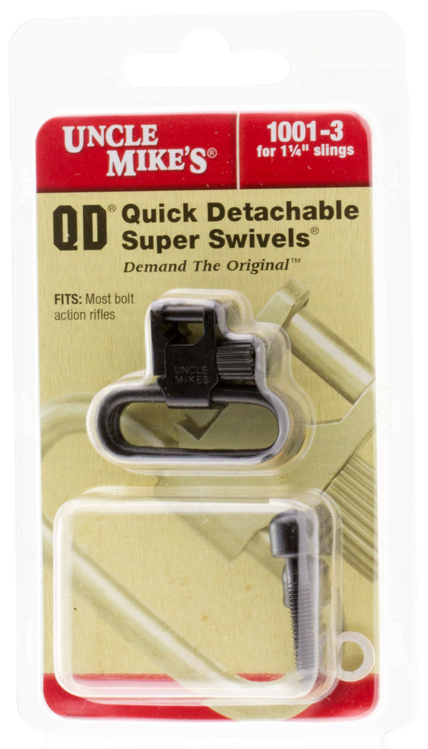 Uncle Mike's Quick Detach Super Swivel 1.25" Blued Steel with Triple-Lock Security