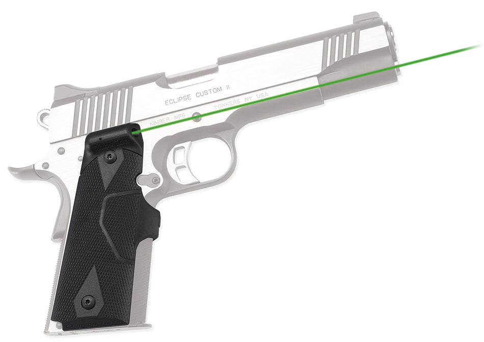 Crimson Trace 0141001 Lasergrips Green Laser Sight for 1911 and 1911A1 Government/Commander, Black Polymer