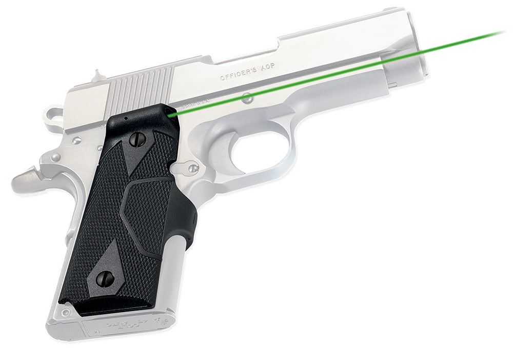 Crimson Trace 0141101 Lasergrips Green Laser Sight for 1911 Compact Variants, Black Polymer