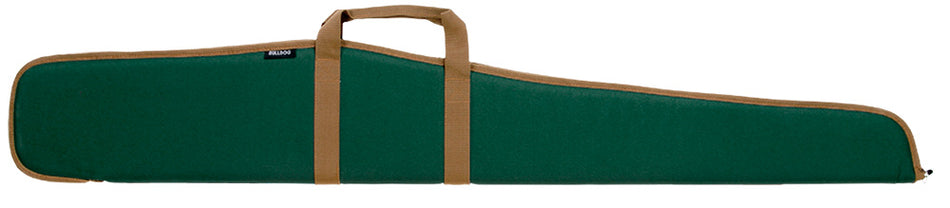 Bulldog BD111 Pit Bull 52" Green/Camel Nylon Floating Shotgun Case with Tricot Lining