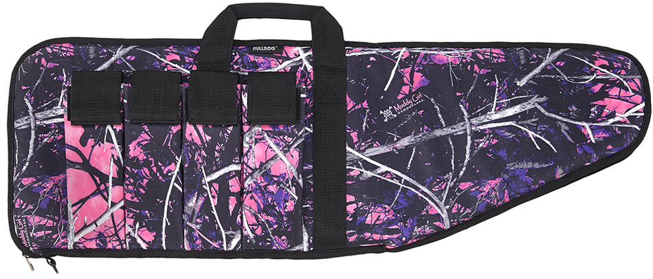 Bulldog MDG1038 38" Extreme Tactical Muddy Girl Camo Nylon Rifle Case with Tricot Lining and Magazine Pouches