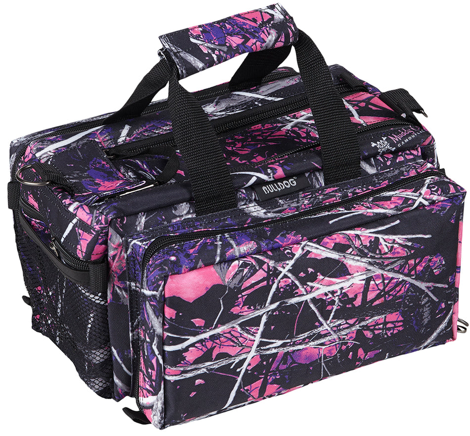 Bulldog BD910MDG Muddy Girl Camo Deluxe Nylon Range Bag with Outer Storage Pockets and Divider