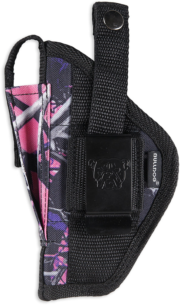 Bulldog FSN3MDG Extreme Outside Waistband Muddy Girl Camo Nylon Holster w/ Belt Loop/Clip for Taurus Millennium 2.50-3.75" Barrel Ambidextrous