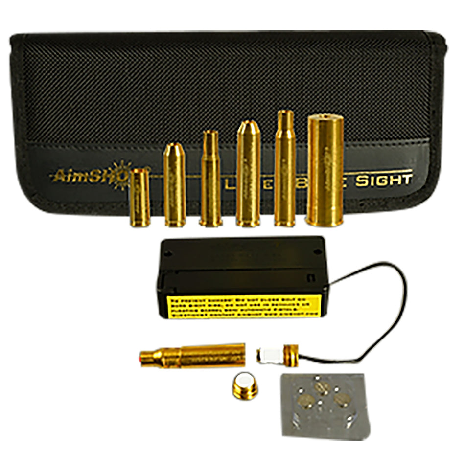 AimShot KTRIFLE Laser Universal Rifle Bore Sight Kit Brass with AR243 AR264 AR3006 and More