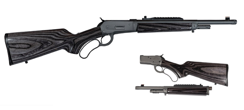 Chiappa Wildlands Takedown 1886 .45-70 Gov Lever Action Rifle - 18.5" Threaded Barrel, 4+1 Capacity, Gray Laminate Stock