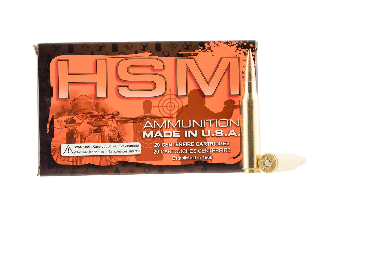 HSM .338 Lapua Magnum 338LAP2N68 Match Sierra MatchKing Boat Tail Hollow Point BTHP 250 Grain