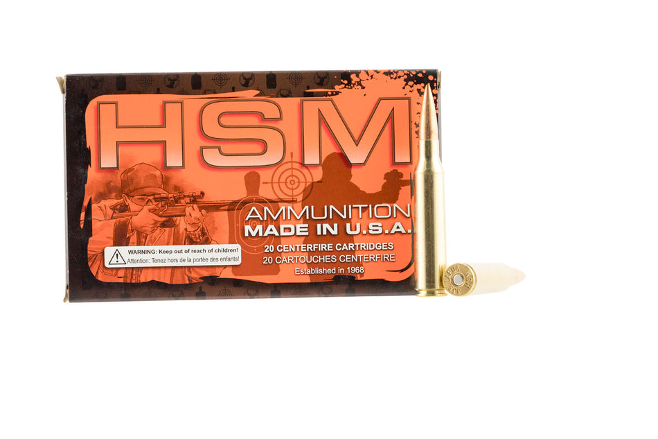 HSM .338 Lapua Magnum 338LAP2N68 Match Sierra MatchKing Boat Tail Hollow Point BTHP 250 Grain