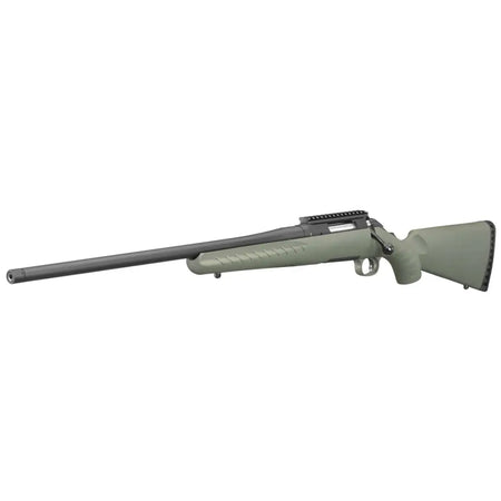 dRUGER AMERICAN PREDATOR LH 308WIN 22" MT BLK THRDED BBL, MOSS GRN STOCK, 4RD DETACH