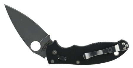 Spyderco Manix 2 C101GP2 3.37" Folding Knife Plain CPM S30V Drop Point Blade Black G10 Handle USA Made