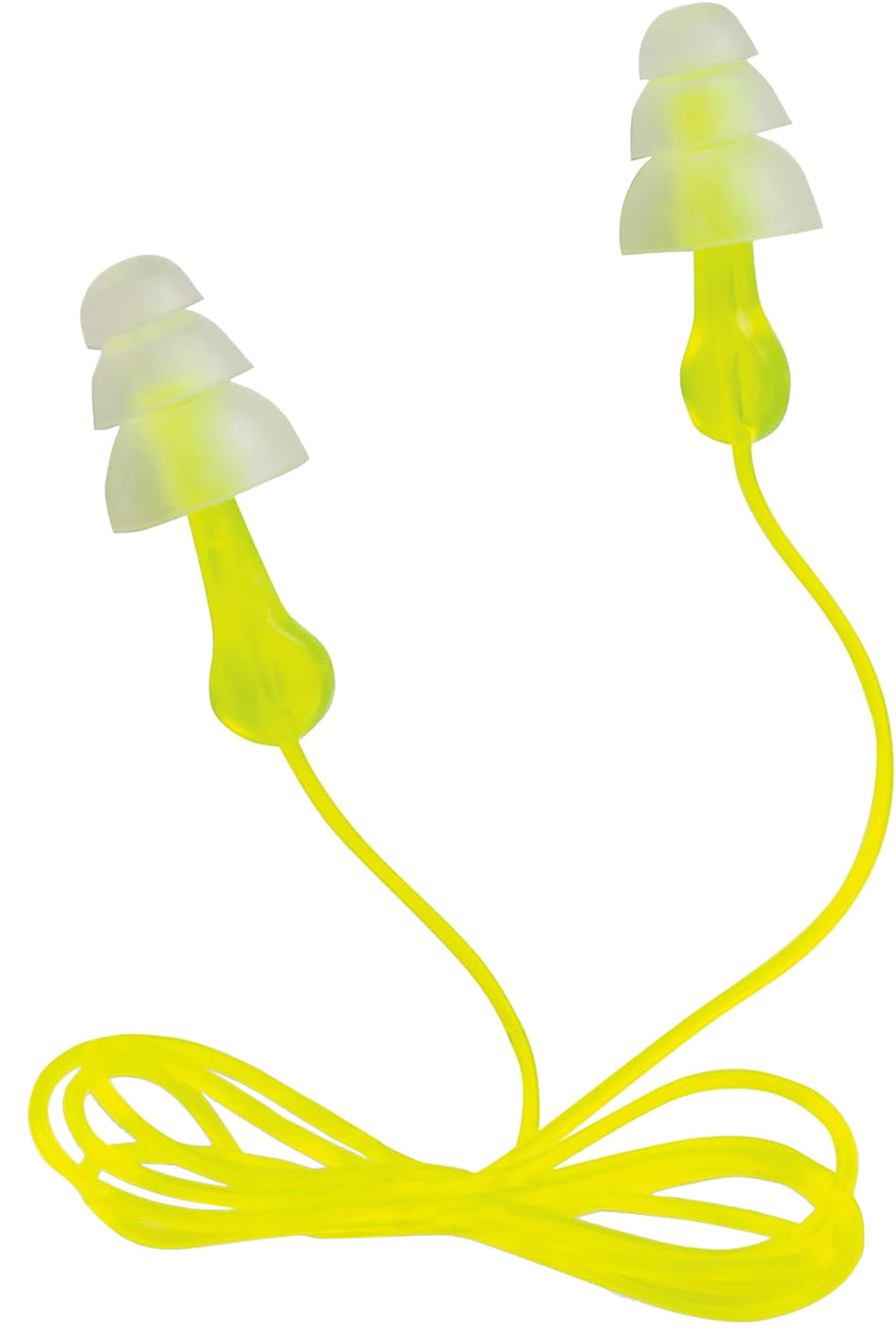 Peltor 97317 Tri-Flange Reusable Earplugs 26 dB In-Ear Yellow with Cord 3 Pair
